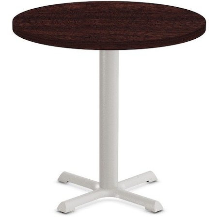 Special-T Table, Round, 36in Dia x 42in, Gray Base/Espresso Top SCTSTAR236BHGES